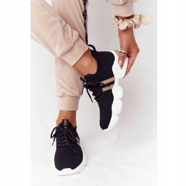 Ženske sportske čarape GOE HH2N4017 Crne crno 1