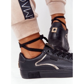 Ženske kožne tenisice Big Star HH274078 Crno-srebrne 1