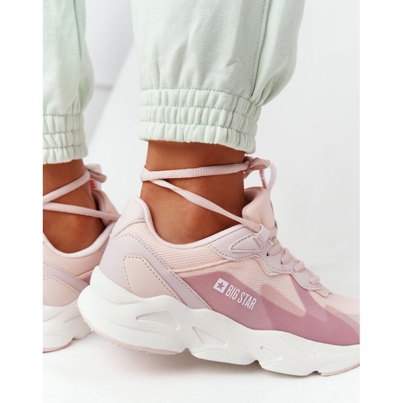 Ženske sportske cipele Memory Foam Big Star HH274811 Pink ružičasta 1