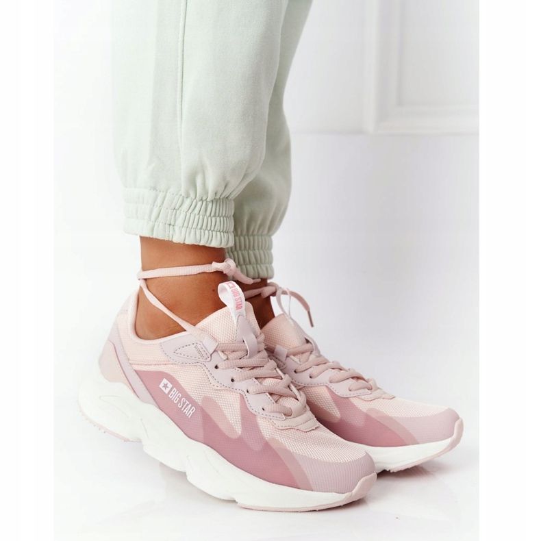 Ženske sportske cipele Memory Foam Big Star HH274811 Pink ružičasta 2