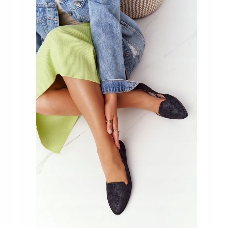 Ženske natikače Sergio Leone MK700 Suede Crna 1