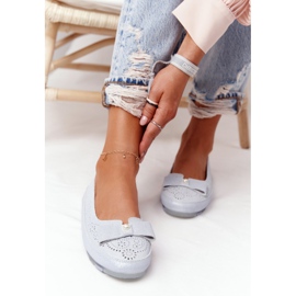 Plave balerinke ekološke kože Rio Flore plava 1