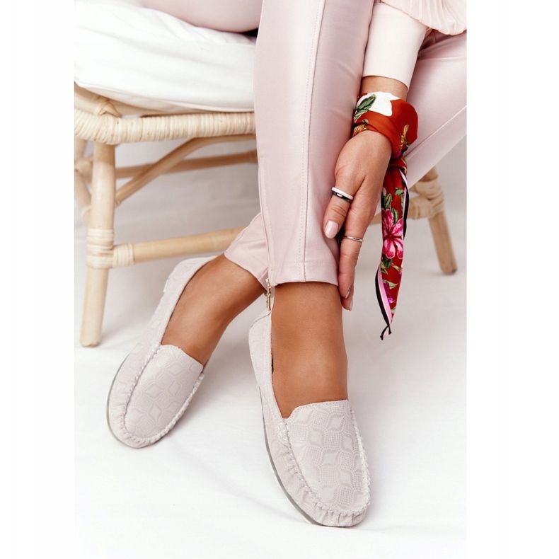 Kožne mokasine ekološke kvalitete Rio Flore Bež 2