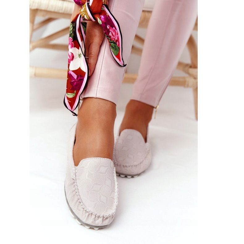 Kožne mokasine ekološke kvalitete Rio Flore Bež 1