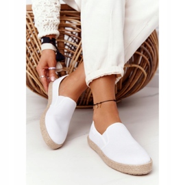 Espadrile na pletenom potplatu Big Star DD274015 bijele bijela 2