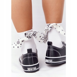 Ženske kožne tenisice Big Star HH274145 Crne crno 2