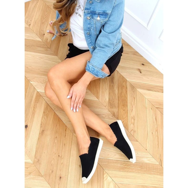 Crne ženske espadrile 7105 Crne crna 2