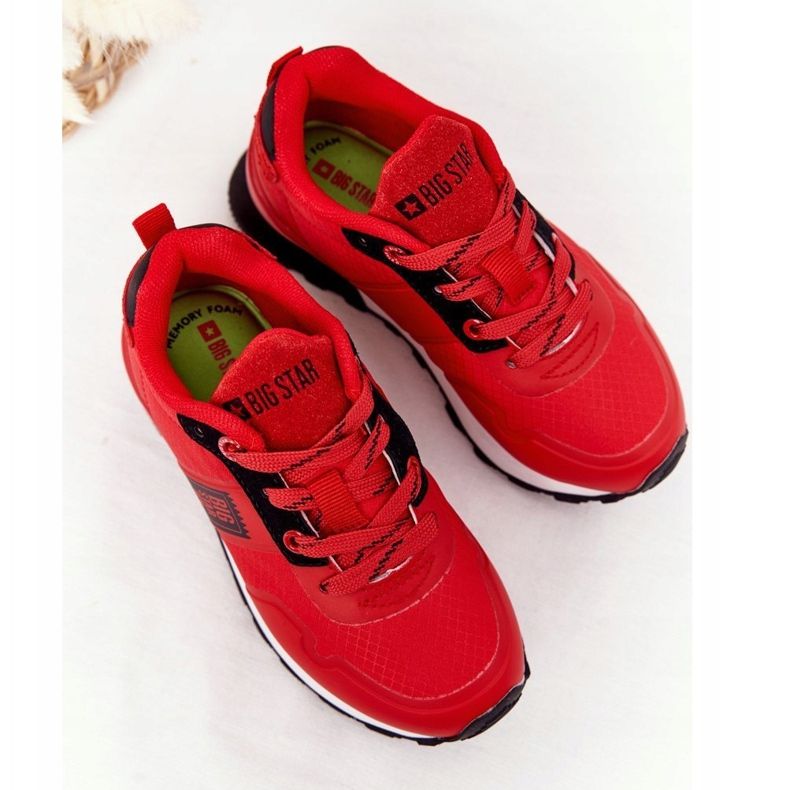 Dječje sportske cipele Memorijska pjena Big Star HH374173 Crvena 2