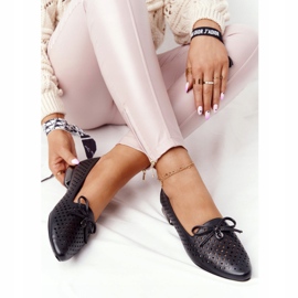 Ažurne mokasine na srebrnoj peti Vinceza 21-10602 Crna 1