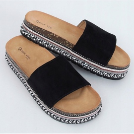 Crne plute papuče 218-211 Crne crno 1