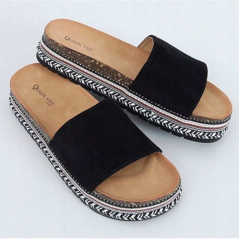 Crne plute papuče 218-211 Crne crno 1