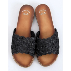 Crne ženske crne papuče H006 Crne crno 1