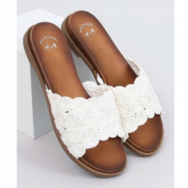 Bijele ženske papuče H006 Blanco bijela 1