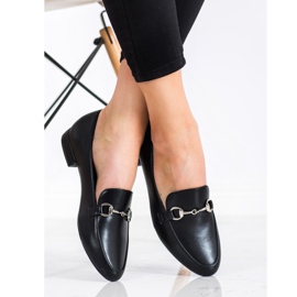 Sergio Leone Klasične mokasine s eko kožom crno 1