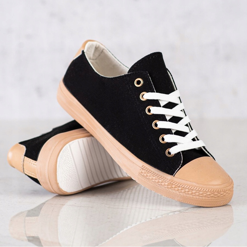 SHELOVET Tenisice za tekstil crno 1