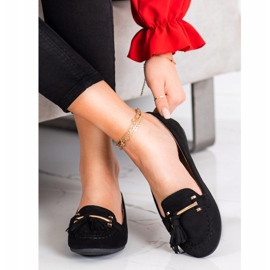 Kayla Modne mokasine crno zlatna 1