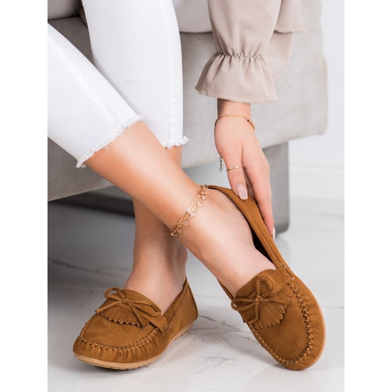 Diamantique Klasične smeđe mokasine smeđa 1