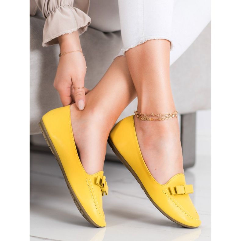 SHELOVET Žuti lordovi s eko kožom žuta boja 1