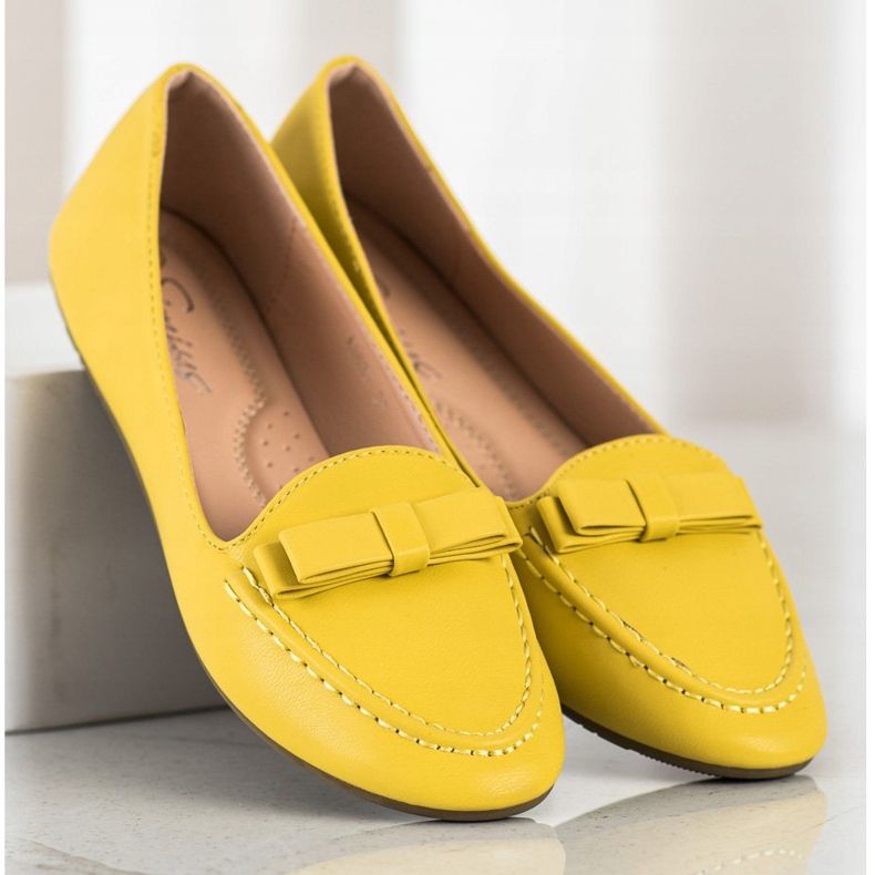 SHELOVET Žuti lordovi s eko kožom žuta boja 2