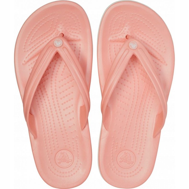 Crocs ženske papuče Crocband Flip svijetlo roza i bijela 11033 6KP ružičasta 2