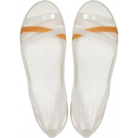 Crocs sandale Isabella Huarche 2 Ravne W bijele 204912 12U bijela 2