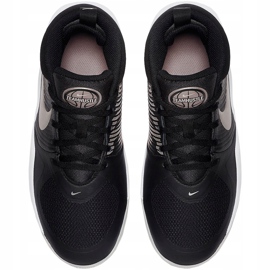Dječje cipele Nike Team Hustle D 9 crno-sivo-bijele AQ4224 001 crna crna 1
