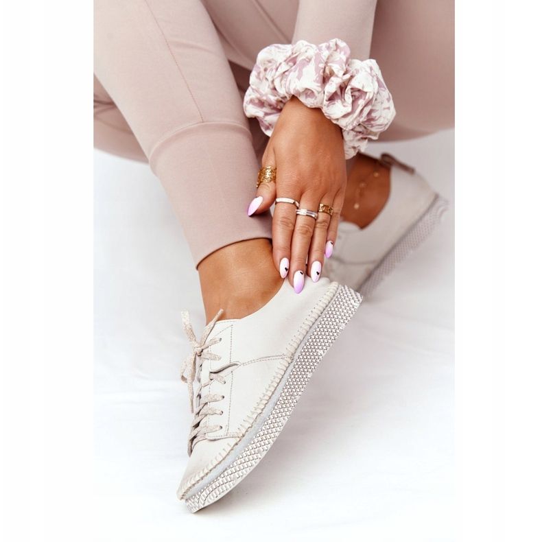 Ženske kožne cipele Maciejka 05054-25 Golden zlatna 1