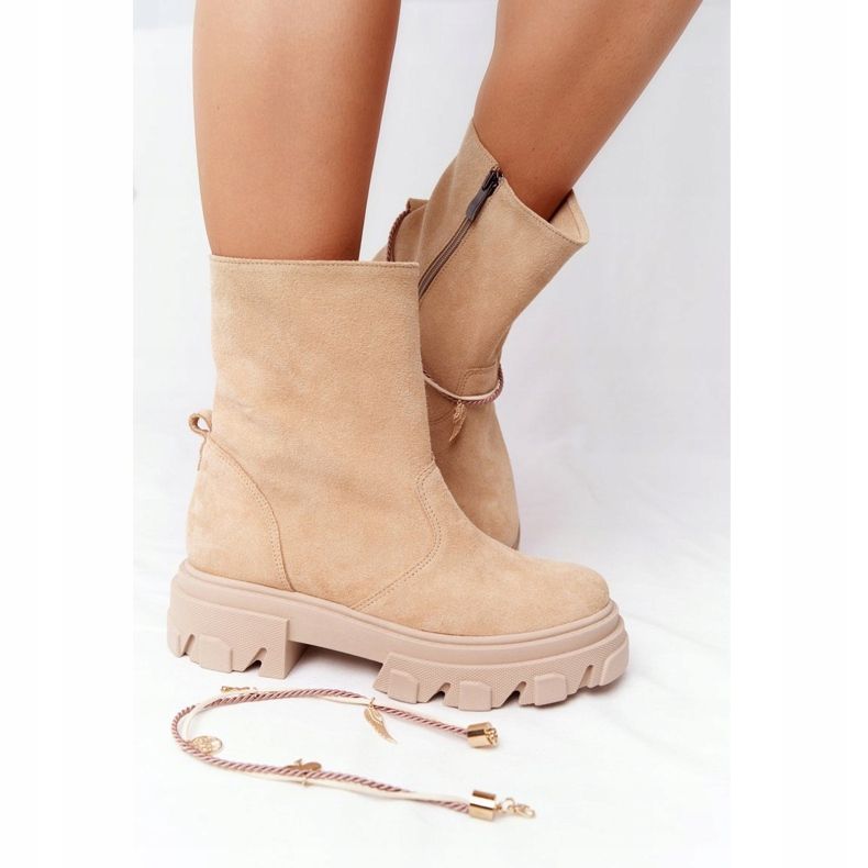 Lewski Shoes Čizme od antilopa Workery Lewski Cipele 3006-0 Pijesak bež raznobojna 1