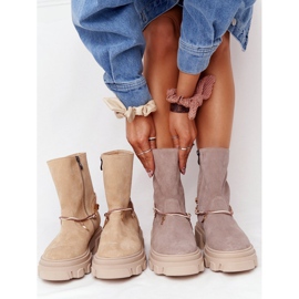 Lewski Shoes Čizme od antilopa Workery Lewski Cipele 3006-0 Bež 1