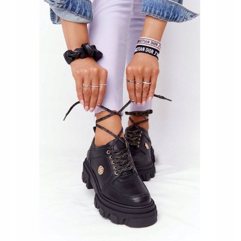 Lewski Shoes Kožne cipele Oxfords Lewski 3011-0 Crna 1