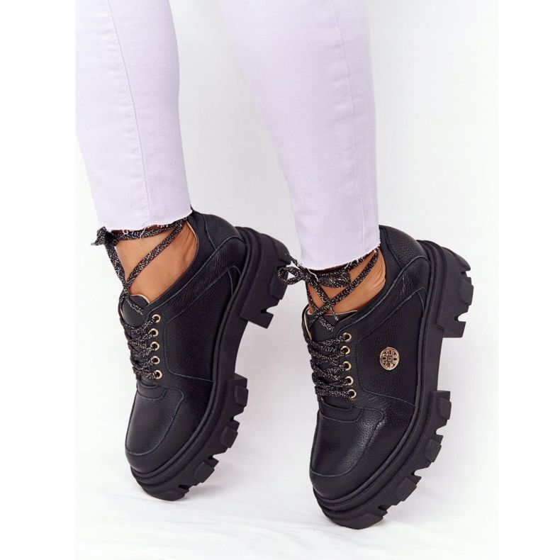 Lewski Shoes Kožne cipele Oxfords Lewski 3011-0 Crna crno 2