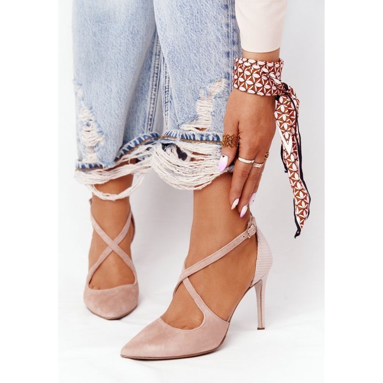 PV3 Elegantne antilop štikle Visconi 7400 Pink ružičasta 1