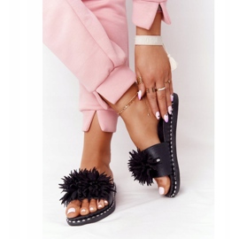 Vinceza 20-30101 Crne gumene papuče s mlaznicama crna 2