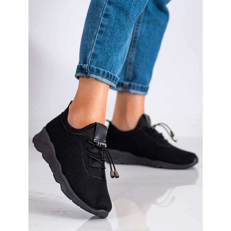 SUPER COOL Crne tekstilne tenisice crno 1