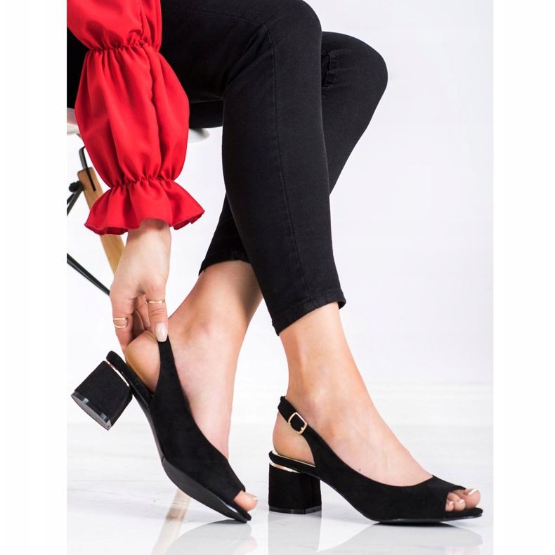 Goodin Ležerne sandale na šanku crna 2