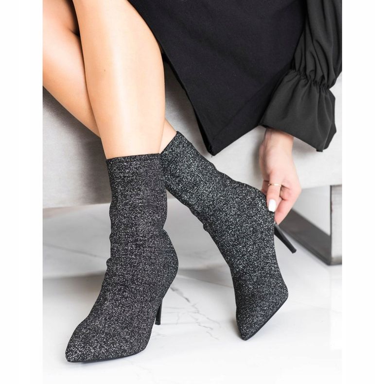 Sabatina Proljetne čizme na visoku petu crno 1