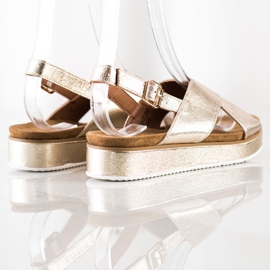 Goodin Zlatne sandale na platformi zlatni 1
