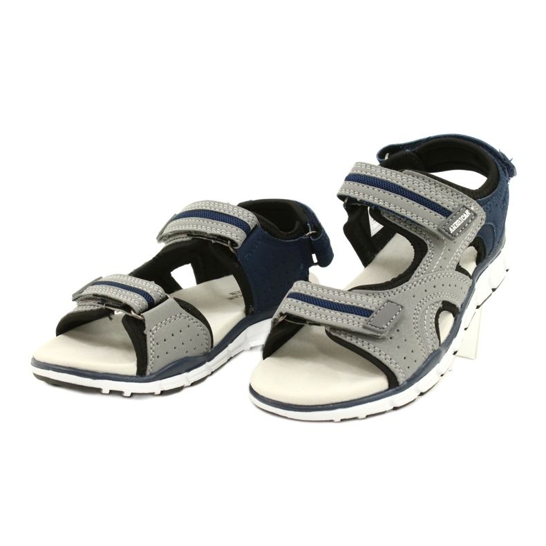 American Club Sportski sportovi Boys kožni umetnuti ES33/21 Grey siva 1