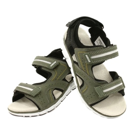 American Club Sportski sportovi Boys kožni umetnuti ES33/21 kaki zelena 5