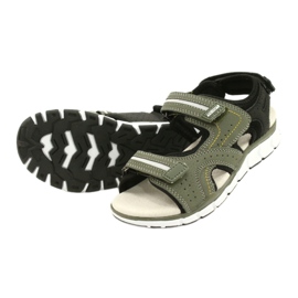 American Club Sportski sportovi Boys kožni umetnuti ES33/21 kaki zelena 3