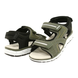 American Club Sportski sportovi Boys kožni umetnuti ES33/21 kaki zelena 2