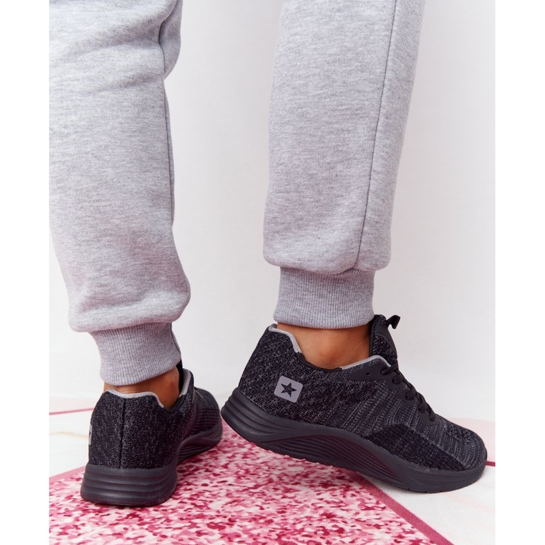 NEWS Ženske sportske cipele Comfort Foam Black na velike udaljenosti crno 2