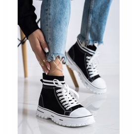 SHELOVET Modne slip-on tenisice crna 1