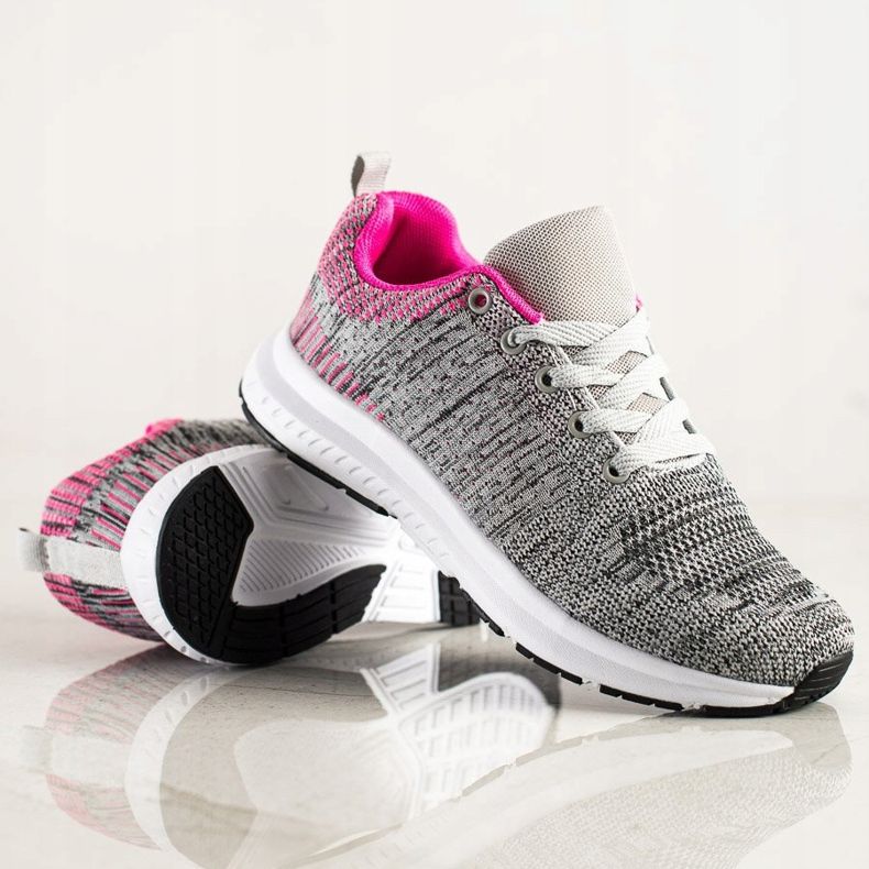 SHELOVET Svijetlo sive tenisice siva višebojan 1