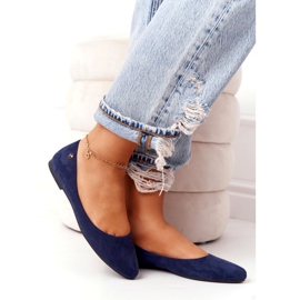 Balerine od antilopa Sergio Leone BL622 Navy blue mornarsko plava 2