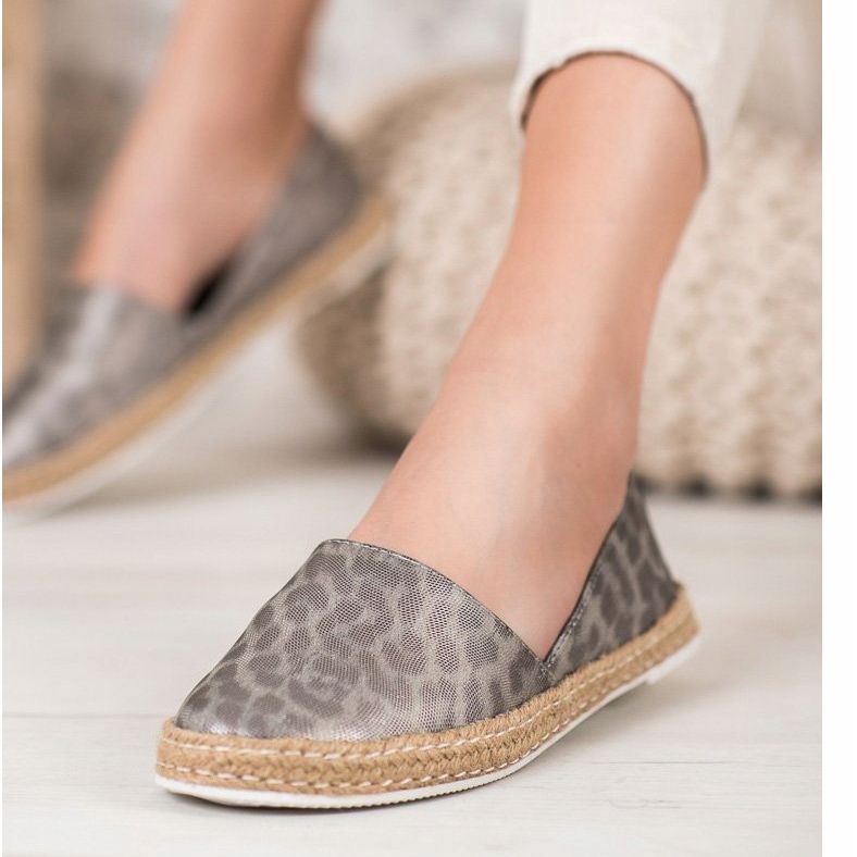 Kylie Pjegave espadrile siva 1