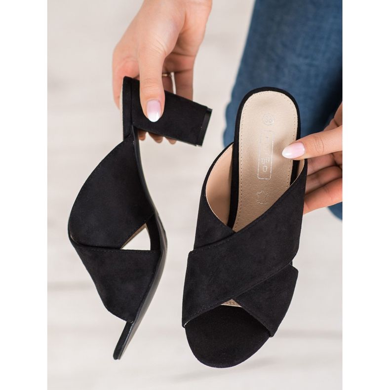 Filippo Crne papuče od antilopa crno 2