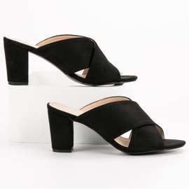 Filippo Crne papuče od antilopa crno 1