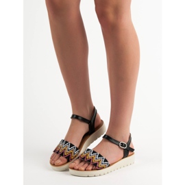 SHELOVET Ležerne sandale crno 2