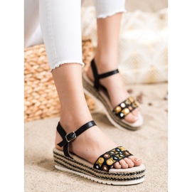 SHELOVET Sandale na platformi crno 1